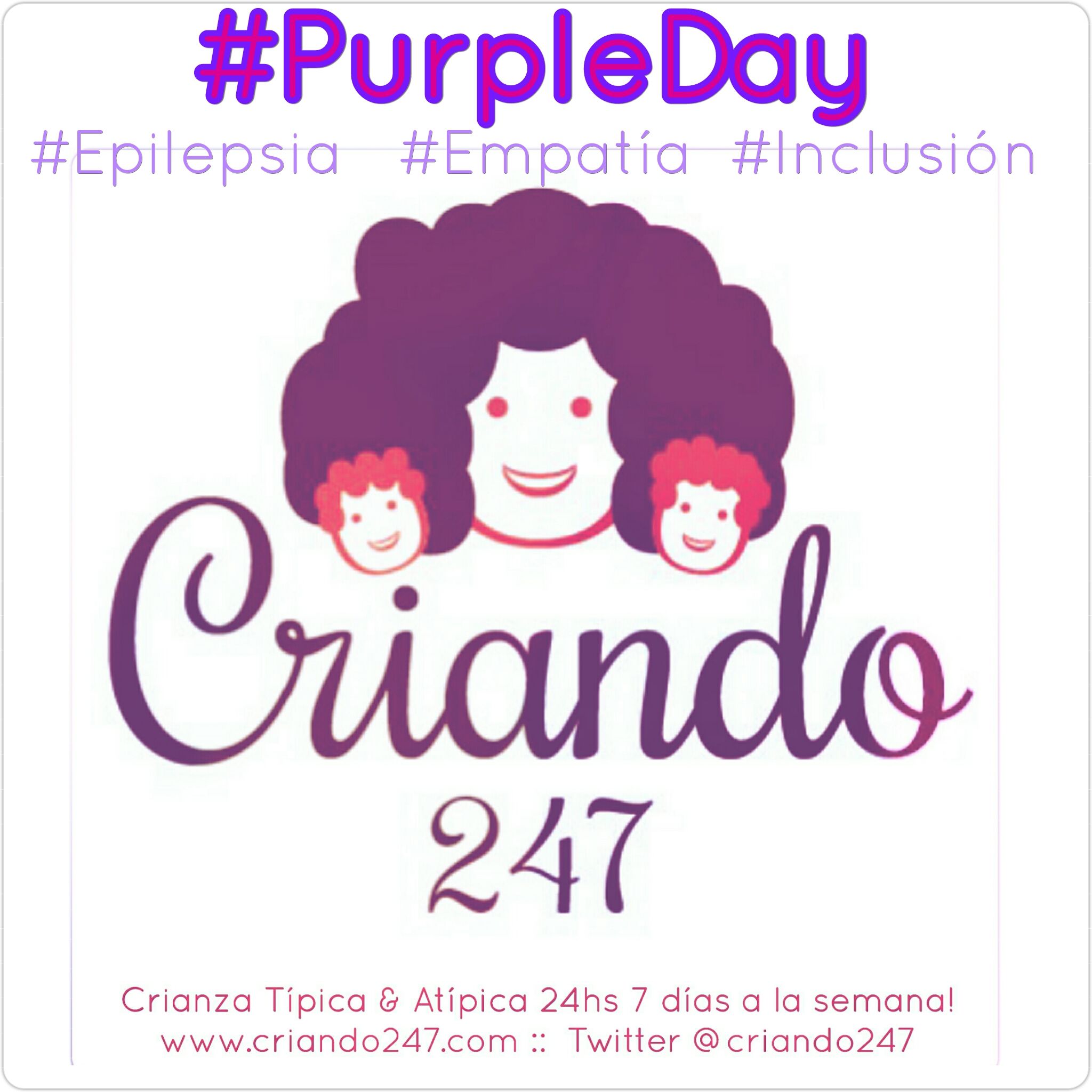 Criando247 #PurpleDay #epilepsia