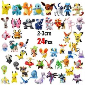 24 figuras de pokemon surtidas de 2 a 3 cm