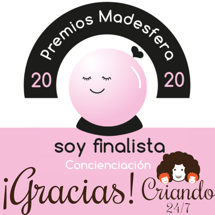 Criando 24/7 Finalista en los Premios Madresfera